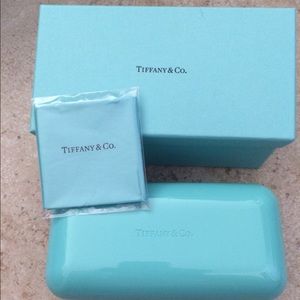 Tiffany eye glass case with Tiffany box.